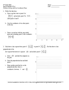 Preview of Eureka Math 5th Grade End-of-Module 6 Test