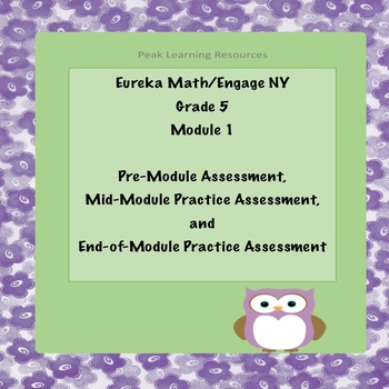 Preview of Eureka/Engage NY Grade 5 Module 1 Review & Practice Assessments