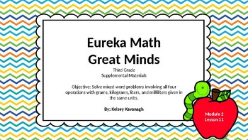 Preview of Eureka Math/Engage NY 3rd grade Module 2 Lesson 11 Slideshow