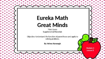 Preview of Eureka Math/Engage NY 3rd grade Module 3 Lesson 8 Slideshow