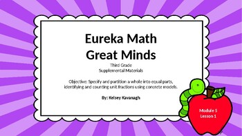 Preview of Eureka Math/Engage NY 3rd grade Module 5 Lesson 1 Slideshow