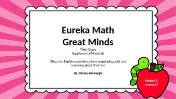 Preview of Eureka Math/Engage NY 3rd grade Module 5 Lesson 27 Slideshow