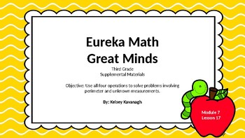 Preview of Eureka Math/Engage NY 3rd grade Module 7 Lesson 17 Slideshow