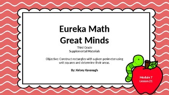 Preview of Eureka Math/Engage NY 3rd grade Module 7 Lesson 21 Slideshow