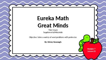 Preview of Eureka Math/Engage NY 3rd grade Module 7 Lesson 23 Slideshow