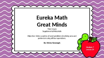 Preview of Eureka Math/Engage NY 3rd grade Module 7 Lesson 29 Slideshow
