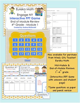 Eureka Math / Engage NY 4th Grade end-of-module review module 6 | TpT