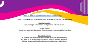 Preview of Eureka Math (Engage NY) Google Slides for Module 3 Lessons 14-38 (GRADE 4)
