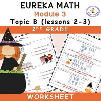 Preview of Eureka Math-Engage NY: Grade 2, Module 3 (Topic B, Lessons 2-3) worksheets