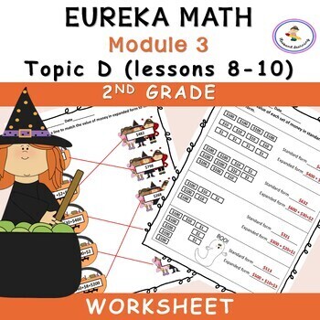 Preview of Eureka Math-Engage NY: Grade 2, Module 3 (Topic D, Lessons 8-10) worksheets