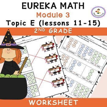Preview of Eureka Math-Engage NY: Grade 2, Module 3 (Topic E, Lessons 11-15) worksheets
