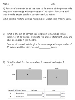 Eureka Math Engage NY Grade 3 Module 7 Quizzes - Editable by Sassycat