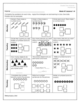 eureka math grade 1 lesson 4 homework 1.2