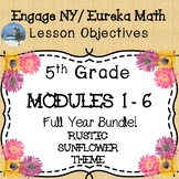 Eureka Math/Engage NY I Can Objective Posters Grade 5 Rust