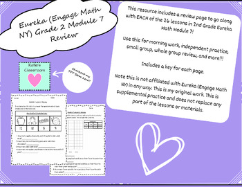 Preview of Eureka Math (Engage NY) Inspired Grade 2 Module 7 Supplemental Practice Packet!