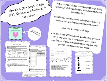 Preview of Eureka Math (Engage NY) Inspired Grade 2 Modules 7 AND 8 Supplemental Practice!