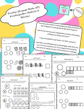 Preview of Eureka Math (Engage NY) Inspired Kindergarten Module 4 Supplemental Practice!