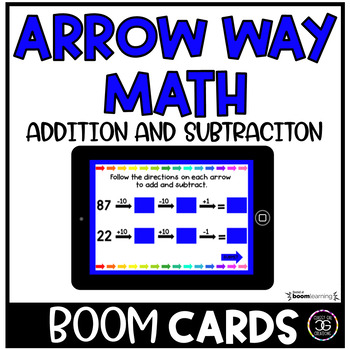 Preview of Arrow Way Math Addition and Subtraction and Number Patterns BOOM™ Cards