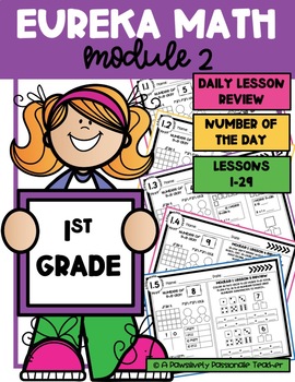 Preview of Eureka (Engage New York) 1st grade Module 2 DAILY LESSON REVIEW PRINTABLE