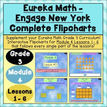 Preview of Engage New York - 3rd Grade Module 4 - Lesson 1-6: Flipchart + Powerpoint