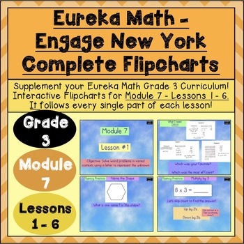 Preview of Engage New York - 3rd Grade Module 7 - Lesson 1-6: Flipchart + Powerpoint