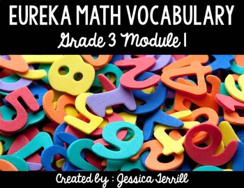 Preview of Eureka Math/Engage New York Module 1 Vocabulary - Grade 3