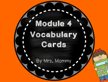 Preview of Vocabulary Cards 2nd Grade Module 4 (Compatible with Eureka Math)