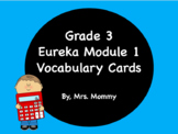 Vocabulary Cards 3rd Grade Module 1 (Compatible with Eureka Math)