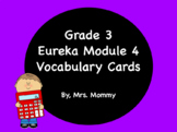 Vocabulary Cards 3rd Grade Module 4 (Compatible with Eureka Math)