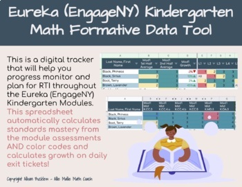 Preview of Eureka Math, EngageNY Math Kindergarten Digital Data Tool, Module 6