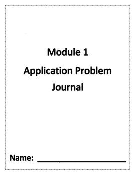 Preview of Eureka Math Grade 1 Module 1 Application Problem Journal