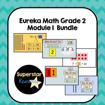 Preview of Eureka Math Grade 2 - Module 1 Bundle! (Distance Learning)