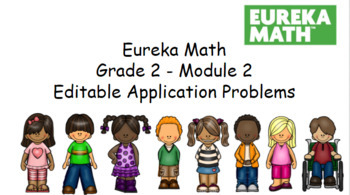 Preview of Eureka Math Grade 2 - Module 2 Application Problems (Distance Learning)