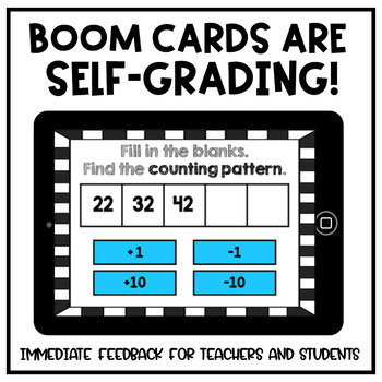 Grade 2 Math Place Value Number Patterns BOOM™ Learning Task Cards
