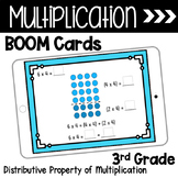 Distributive Property of Multiplication Third Grade Boom Cards