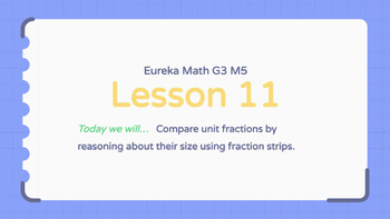 Preview of Eureka Math Grade 3 Module 5 Lesson 11 (Google Slides)