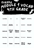 Eureka Math Grade 4 Module 1 Vocabulary Bingo