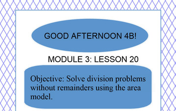 Preview of Eureka Math Grade 4 Module 3 Lesson 20