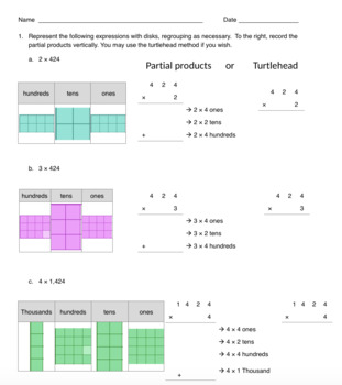 Preview of Eureka Math Grade 4 Module 3 Modifications Topics A-D (Lessons 1-13 )