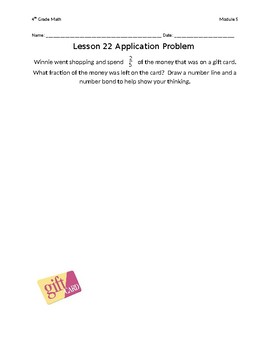 Preview of Eureka Math Grade 4 Module 5 Lessons 22-41 Application Problems