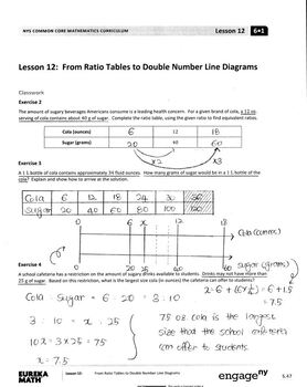 Engage NY - Eureka Math Grade 6 Module 1 Lesson 12 Student ...