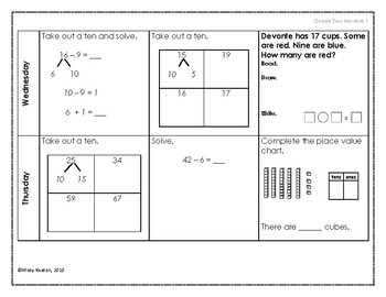 eureka math grade 2 module 1 lesson 8 homework