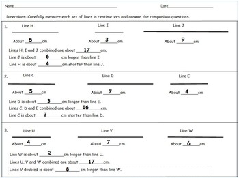 2nd Grade Eureka Math Module 2 Measurement Comparison Worksheets