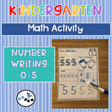 Number Writing 0-5 Activity
