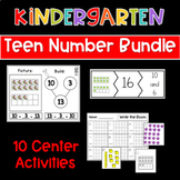 Teen Numbers and Counting to 100 Math Activities Bundle