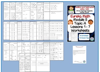 Eureka Math Module 5 Topic A Lessons 1-7 Extra Practice Worksheets