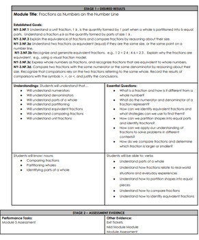 Preview of Eureka Math Module Grade 3 Unit 5 UBD Unit Plan