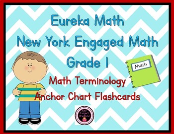 Preview of Eureka Math/New York Engaged Math Grade 1 Terminology Anchor Chart Flashcards