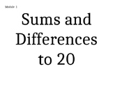 Eureka Math Second Grade Module 1 Sums and Differences to 20