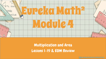 Preview of Eureka Math Squared 3rd Grade Module 4 Teachable Lesson Slides Eureka Math 2